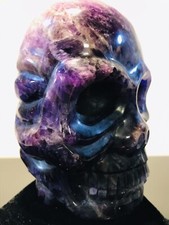 seltener red Cap Amethyst Quarz Kristallschädel Crystal Skull Kristall Schädel