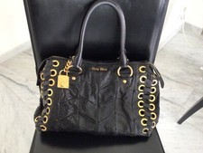 miu miu Tasche - Original - schwarz mit goldener Hardware