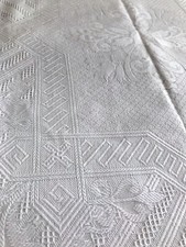 Antik Tischdecke Tafeltuch