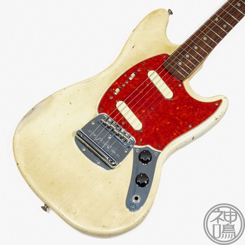 Fender mustang 1966 white used - mustang,
