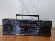 RADIO-Double-Kassetten-Recorder, Stereo, 2 abnehmbare Boxen