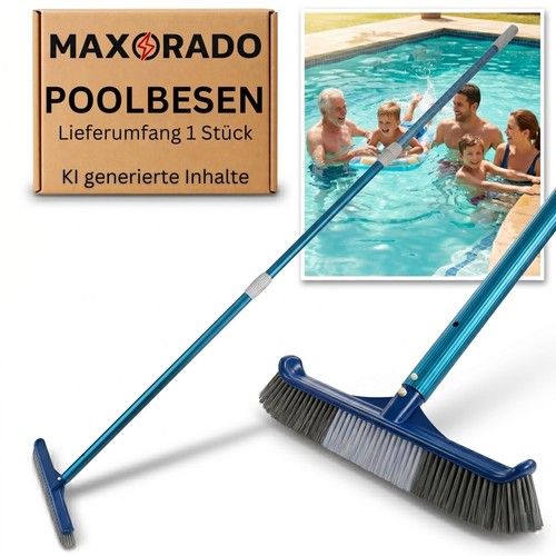 Lange poolbürste mit - lange, 2,4m