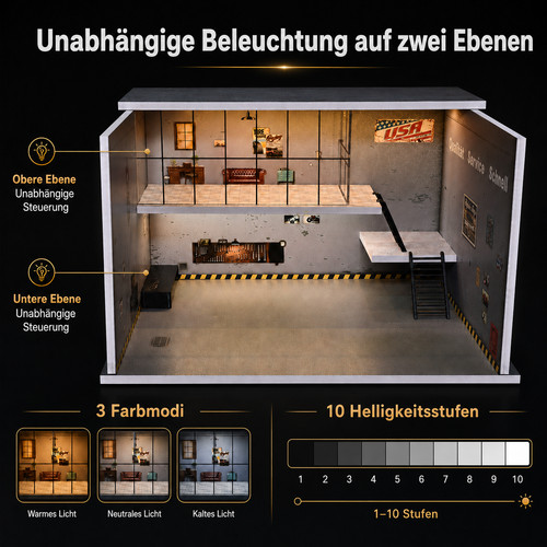 Diorama tier garage - 1:64,
