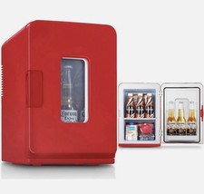 Minikühlschrank 15 Liter/21 Dosen Upgrade tragbar AC+DC Power klein rot Kühlschrank 91K