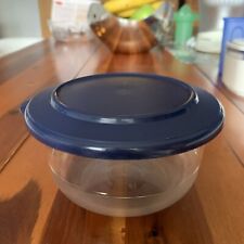 Tupperware Tafelperle Schüssel mit Deckel ,450ml. Blau/klar Ø15x 8cm. H