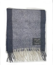 Royal Class Cashmere & Wool Kaschmir Schal Grau Blau