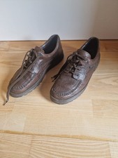 Memphis Mephisto - dunkelbraune Lederschuhe Halbschuhe - Größe EUR 8 / US 8 1/2