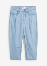 Cropped Straight Leg Jeans Gr