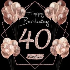 40 Happy Birthday: Gästebuch