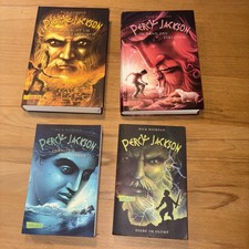Percy Jackson , 2 Hardcover 2 Taschenbuch Bände
