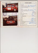 STEYR PUCH 650 TR/500 Kfz-Brief ONS-Wagenpass Rennw.  Oldtimer Pappbrief 1961-67