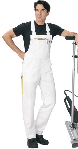 Maler latzhose weiß - latzhose,