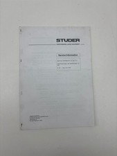 Studer B67 Service Information