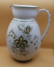 Kanne Krug Blumenmuster Höhe 25,5 cm Keramik Deko Vintage gebraucht