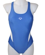 DAMEN BADEANZUG ARENA SCHWIMMANZUG BLAU WEISS 9502 Gr. 40 NEU