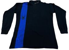 Spyder - Skirolli /  Skipullover / Kinder / Schwarz - Blau / Gr. Kids XXL