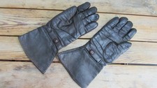 Alte Motorrad Handschuhe ELM Leder Bakelit Catalin? MZ Oldtimer