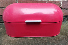 Brotkasten rot Garten Bepflanzung Pflanzschale Deko Metall 