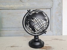 Z2518 Dekorativer Globus | Weltkugel aus Metall | drehbar | Höhe 28,5 cm
