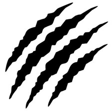 1x Monster Kralle Sticker