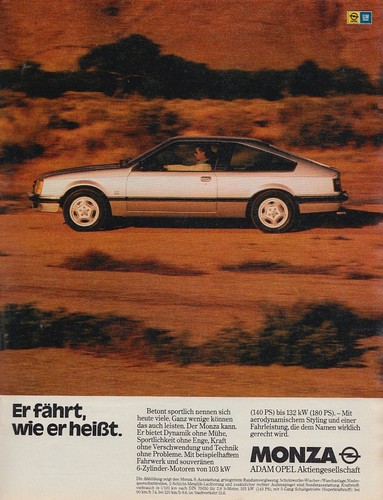Opel monza reklame - opel,