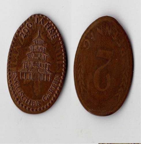 Elongated coin münchen 200 - elongated, münchen,