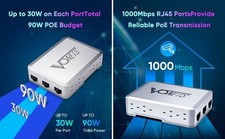 VONETS Industrial PoE Gigabit Switch Netzwerk Switch 5 E + 1  Ports