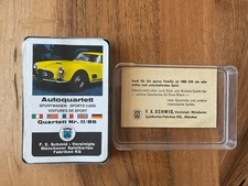 Sehr altes Auto-Quartett SPORTWAGEN   F.X.Schmid Quartett Nr. II/86 Rar ,Vintage