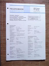 Service Manual für Telefunken TT 750 ,ORIGINAL