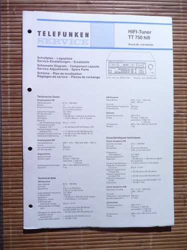 Service manual für telefunken - service,
