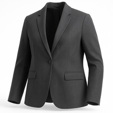 C and A Damen Anzug Set Blazer und Hose Größe 48 Grau Mischgewebe sehr guter Zus