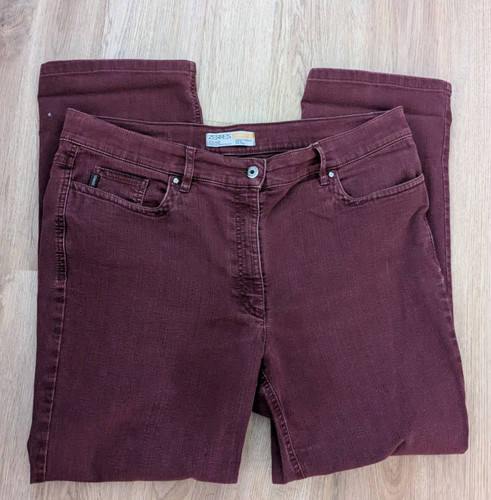 Zerres comfort jeans dunkelrot - zerres,