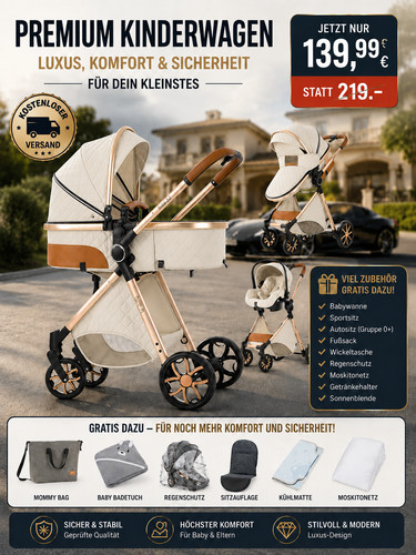 Kinderwagen mit - 3, in
