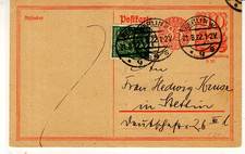 Reich Infla Brief : Berlin 21.08.1922