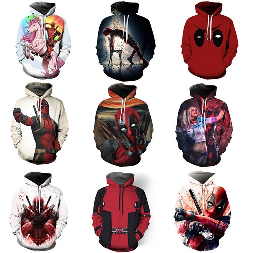Cosplay deadpool hoodies - deadpool,
