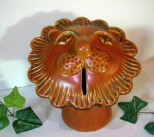 Keramik Spardose Juli Geburtstags Geschenk LÖWE Sparbüchse mit Schlüssel vintage