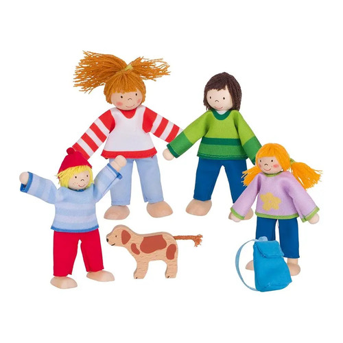 Biegepuppen camping familie - biegepuppen, camping-familie