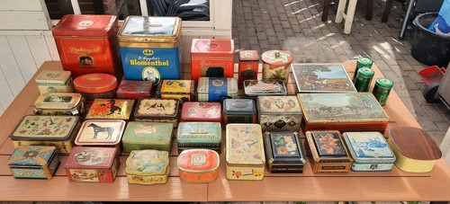 Alte blechdosen konvolut aus - alte, *