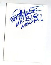 Eric Martin amerikanischer Sänger MR BIG MOUTH signed White Card handsigniert