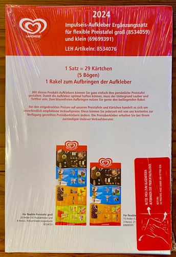 Satz langnese aufkleber f - aufkleber,