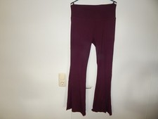 Hose Leggings XL  Schlag tolle Paßform stretchig Schlankmacher Yoga bordeaux