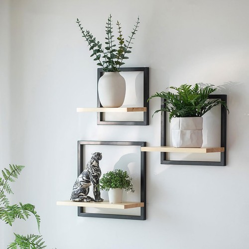 Wandregal holz wanddeko - wandregal,