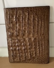 Brieftasche Kroko Leder Alt