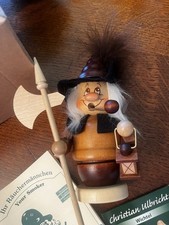 Vintage Mini Nachtwächter Deutscher Räuchermann Käth Wohlfahrt Christian Ulbricht