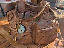 Fossil Leder Tasche Handtasche braun