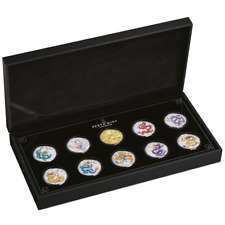 10 x 1/2 oz Australien Silbermünzen Set Lunar III - Jahr des Drachen 2024 BU