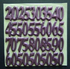 Wachs Wachsornamente Jubiläumszahlen lila 10 x 10 cm Jittenmeier