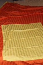 Bettbezug Kopfkissenbezug modern Orange gelb Streifendekor Meradiso 100 % Baumwo