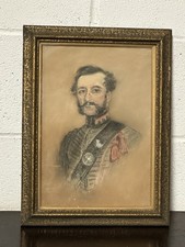 19. Jh. Kohle/Pastell Porträt