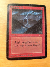 MTG Lightning Bolt Alpha PO